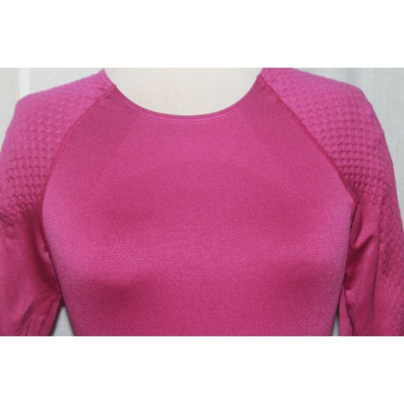 Women's Champions Burgundy Dri-Tech Athletic Long Sleeve Stretch Top Size M - Picture 2 of 5